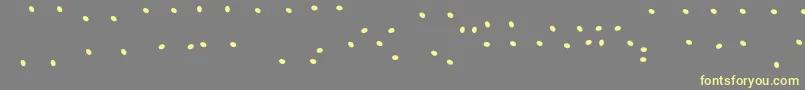 JuicyFruityHighlights Font – Yellow Fonts on Gray Background