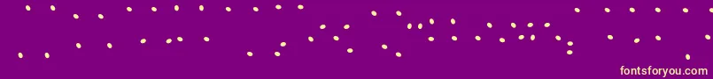 JuicyFruityHighlights Font – Yellow Fonts on Purple Background