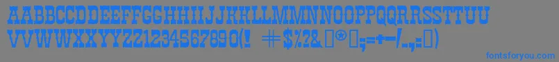 Chibola-Schriftart – Blaue Schriften auf grauem Hintergrund