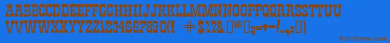 Chibola-fontti – ruskeat fontit sinisellä taustalla
