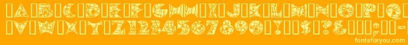 More about Pollockmf Font Pollockmf Font – Yellow Fonts on Orange Background