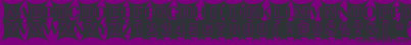 ImperialblazeRegular-Schriftart – Schwarze Schriften auf violettem Hintergrund