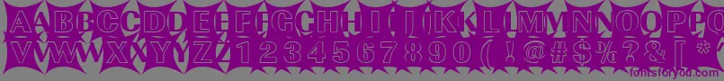 ImperialblazeRegular Font – Purple Fonts on Gray Background