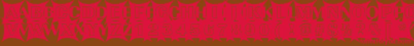 ImperialblazeRegular Font – Red Fonts on Brown Background