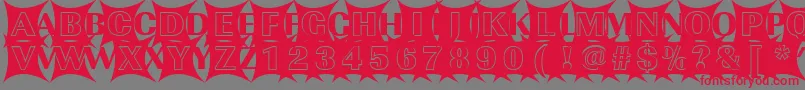 ImperialblazeRegular Font – Red Fonts on Gray Background