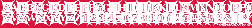 ImperialblazeRegular Font – White Fonts on Red Background