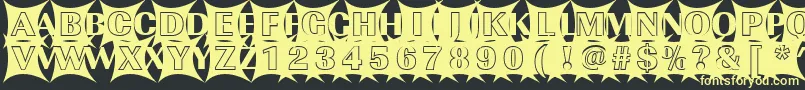 ImperialblazeRegular-Schriftart – Gelbe Schriften auf schwarzem Hintergrund