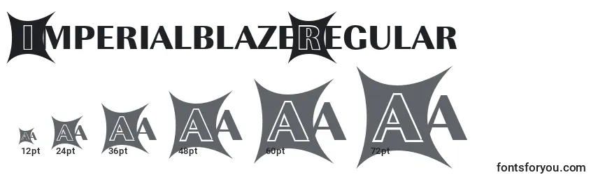 ImperialblazeRegular-fontin koot