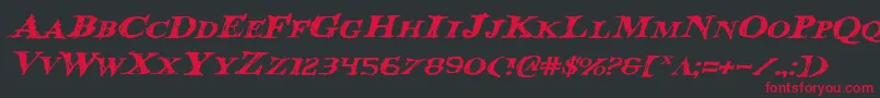 Bloodcrowei Font – Red Fonts on Black Background