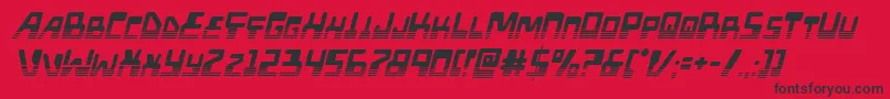 Xpedhalfital Font – Black Fonts on Red Background