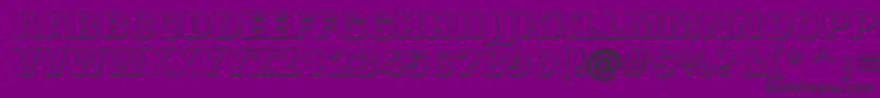 Grotic9-fontti – mustat fontit violetilla taustalla