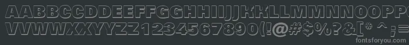 Saiba mais sobre a fonte Grotic9 Fonte Grotic9 – fontes cinzas em um fundo preto