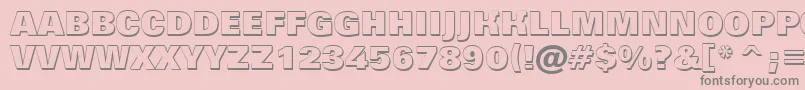 More about Grotic9 Font Grotic9 Font – Gray Fonts on Pink Background