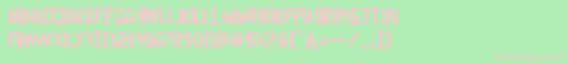 Zakensteinexpand Font – Pink Fonts on Green Background