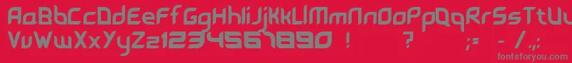 Leave Font – Gray Fonts on Red Background