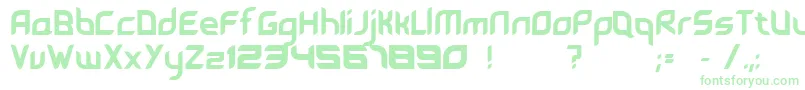 Leave Font – Green Fonts on White Background