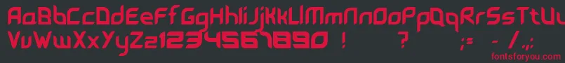Leave Font – Red Fonts on Black Background