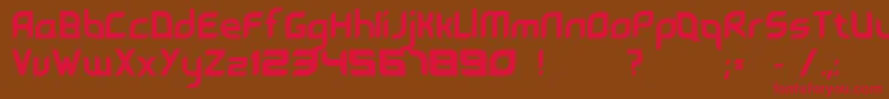 Leave Font – Red Fonts on Brown Background