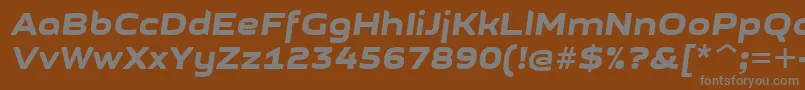 Шрифт GetvoipGrotesqueItalic – серые шрифты на коричневом фоне