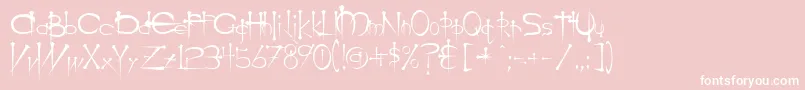 OgilvieRegular Font – White Fonts on Pink Background