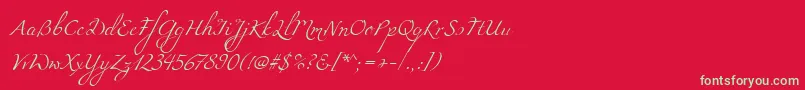 Miama Font – Green Fonts on Red Background