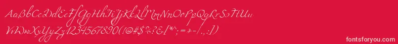 Miama Font – Pink Fonts on Red Background