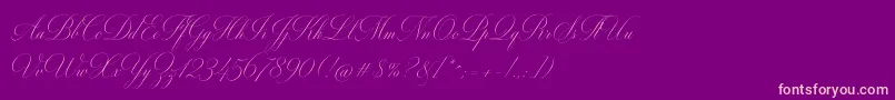 MiltonTwo Font – Pink Fonts on Purple Background