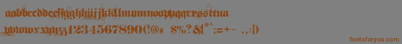 Dirt2Soulstalker Font – Brown Fonts on Gray Background