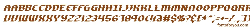 Шрифт GestureSlantBrk – коричневые шрифты на белом фоне