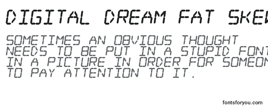 Шрифт Digital Dream Fat Skew