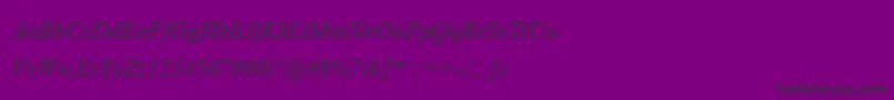 AngsanaupcРљСѓСЂСЃРёРІ Font – Black Fonts on Purple Background