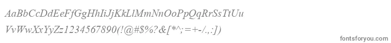 AngsanaupcРљСѓСЂСЃРёРІ Font – Gray Fonts on White Background