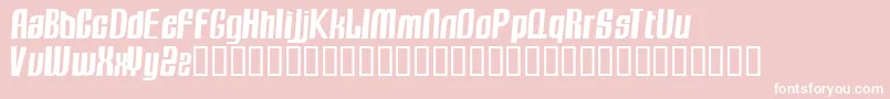 SugarRay Font – White Fonts on Pink Background