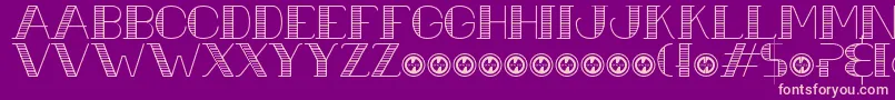 UrbaneCuisinePersonalUseOnly Font – Pink Fonts on Purple Background