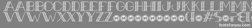 UrbaneCuisinePersonalUseOnly Font – White Fonts on Gray Background