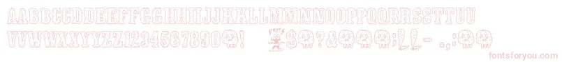 Smokeland Font – Pink Fonts on White Background