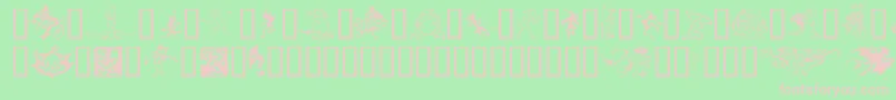 Goblins Font – Pink Fonts on Green Background