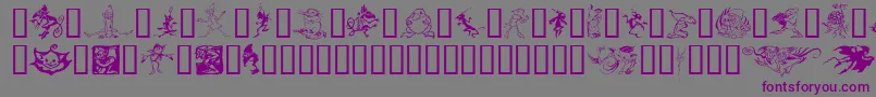 Goblins Font – Purple Fonts on Gray Background