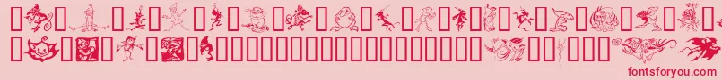 Goblins Font – Red Fonts on Pink Background