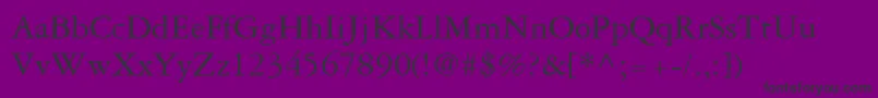 GaramondRepriseSsi Font – Black Fonts on Purple Background
