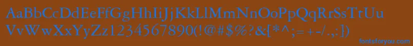 More about GaramondRepriseSsi Font GaramondRepriseSsi Font – Blue Fonts on Brown Background