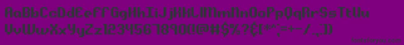 Alphbeta-Schriftart – Schwarze Schriften auf violettem Hintergrund