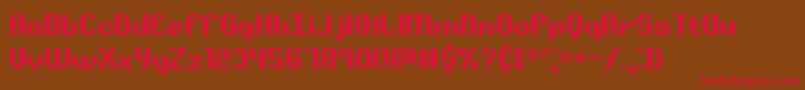 Alphbeta Font – Red Fonts on Brown Background