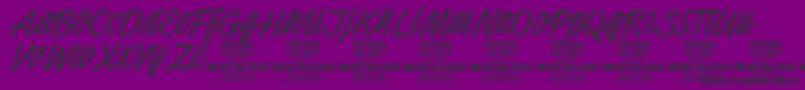 TallcasatthinPersonalUse Font – Black Fonts on Purple Background