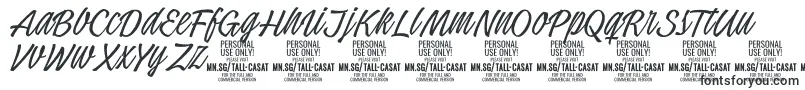 TallcasatthinPersonalUse Font – Fonts Starting with T