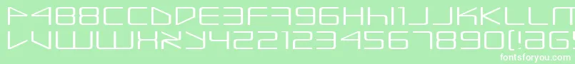 EscapeArtistExtended Font – White Fonts on Green Background