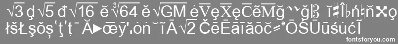 フォントMost – 灰色の背景に白い文字