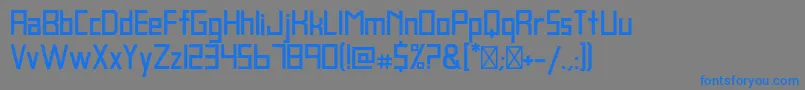 BlankBold Font – Blue Fonts on Gray Background