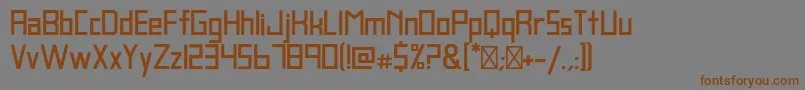 Шрифт BlankBold – коричневые шрифты на сером фоне