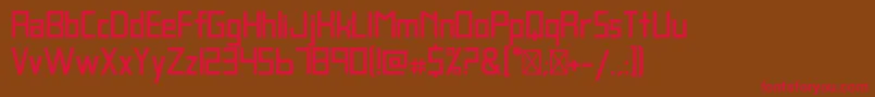 BlankBold Font – Red Fonts on Brown Background